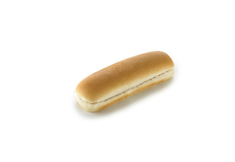 6.5 Inch Hot Dog Roll - Side Sliced - white